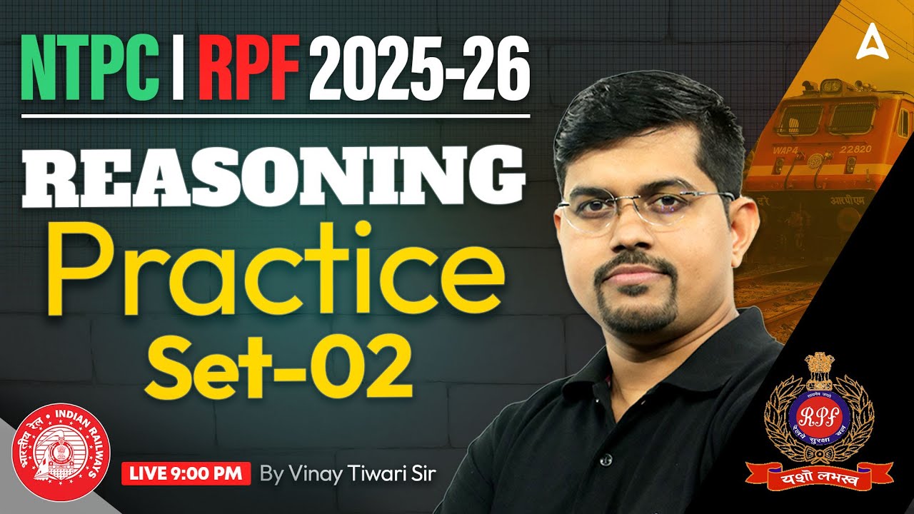 RRB NTPC/Section Controller/RPF Classes 2025-26 | Reasoning Practice ...