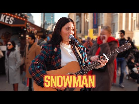 She Sang “Snowman” on the Street — Her Voice Brought People to TEARS | Sia