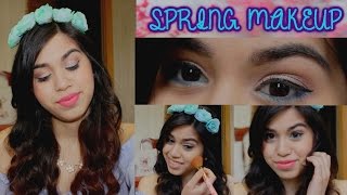 Colorful Spring Makeup Tutorial | Ombre Bottom Liner | Music Festival Simple Makeup