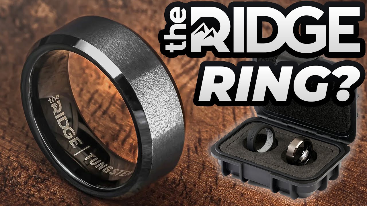 Gunmetal Men's Tungsten Wedding Band - The Ridge