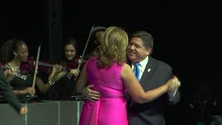 Gov. and M.K. Pritzker dance at Inaugural Celebration