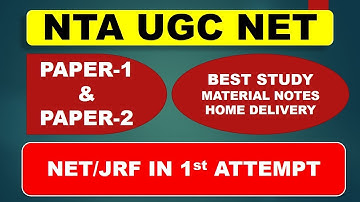 UGC NET PAPER 1 AND PAPER 2 Notes Home delivery