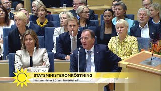 Här röstar riksdagen bort Stefan Löfven som statsminister - Nyhetsmorgon (TV4)
