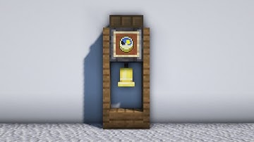 How to make a grandfather clock in Minecraft