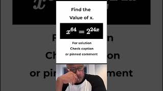 You won't believe the easy solution | Solve for x
