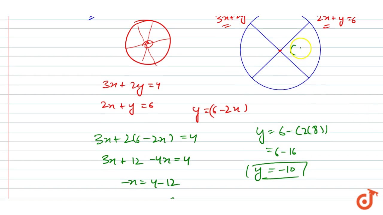 Q. find the equation of the circle whose diameter has the length 13 and the  equation of two of