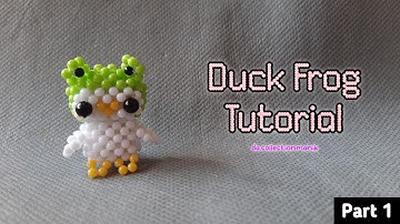 How to Make Small Duck Frog Beads // DIY BEADS // Tutorial Membuat Boneka Bebek Topi Kodok Part 1