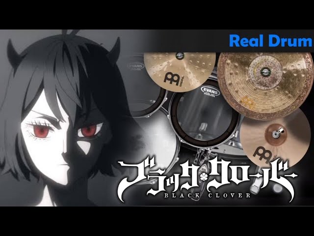 Black Clover Op 10 Black Catcher | Real Drum Cover class=