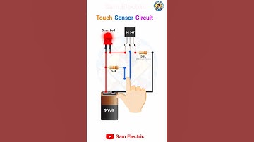 Touch sensor circuit l #diy #electronic #bc547 #shorts #shortvideo #youtubeshorts #diyprojects