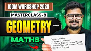 IOQM Workshop 2026 🔥 Master Class 08 | Complete Triangle Geometry Masterclass #OlympiadWallah Master Congruent Triangles Geometry