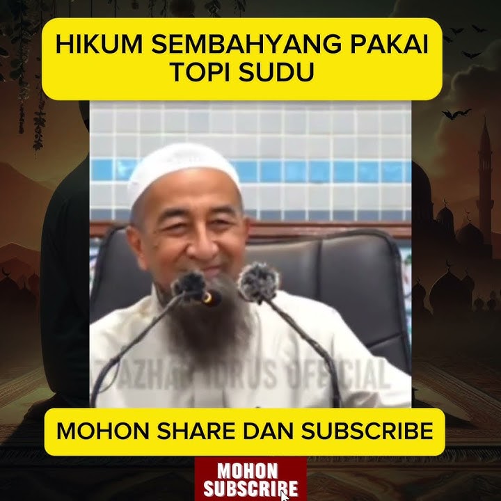 SOLAT PAKAI TOPI SUDU| APA HUKUM⁉️⁉️⁉️