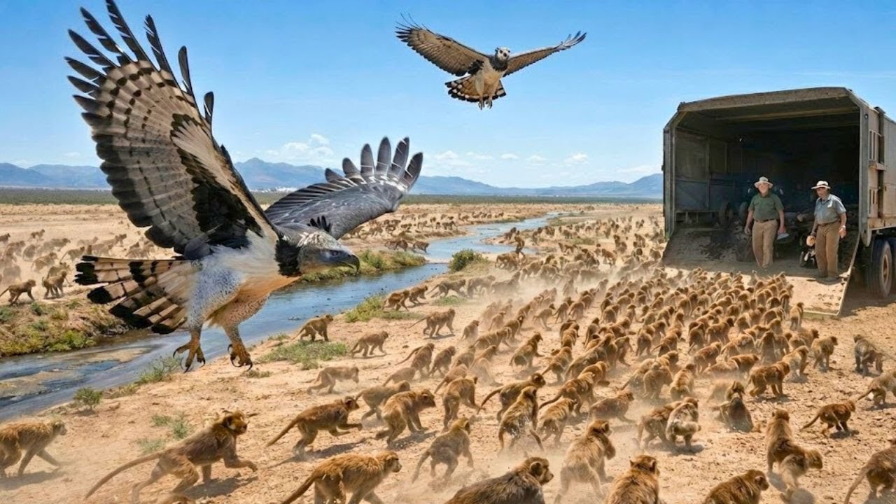Ils ont lâché deux aigles harpies sur une île de singes : les scientifiques horrifiés