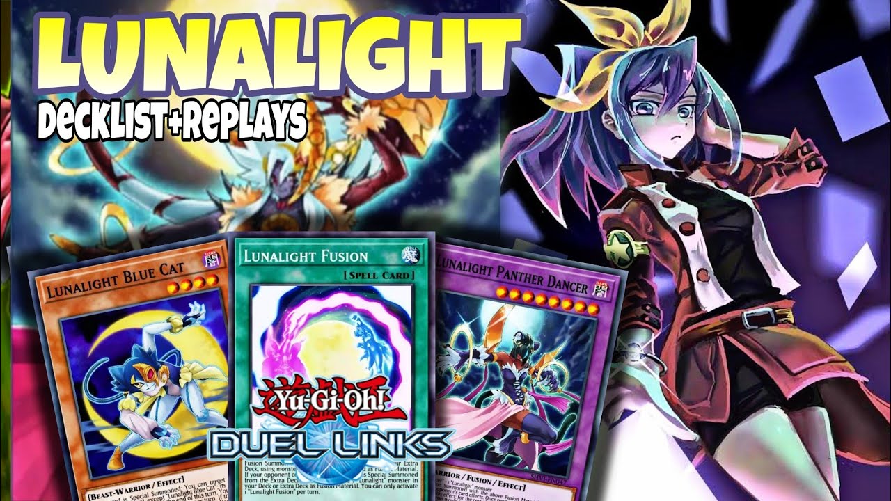 LUNALIGHT DECK WITH NEW SUPPORT IN [Yu-Gi-Oh] Duel Links. - YouTube