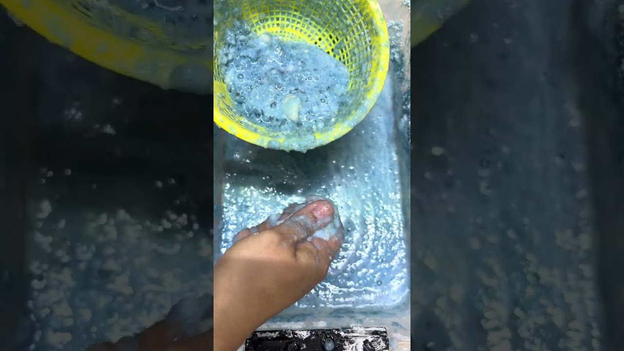 Sacando cristales de mi mezcla 