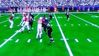 Big hit on mike Davis
