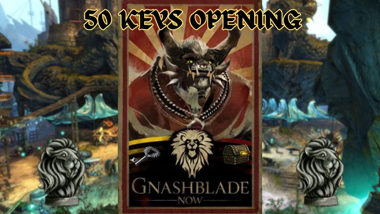 Evon Keyes 50 BLACK LION CHEST KEYS OPENING - Evon Gnashblade Event in Guild Wars ...