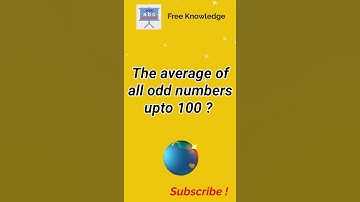 #shorts The average of all odd numbers upto 100 is? math shortcuts, #ssc #rrb #bankpo Free Knowledge