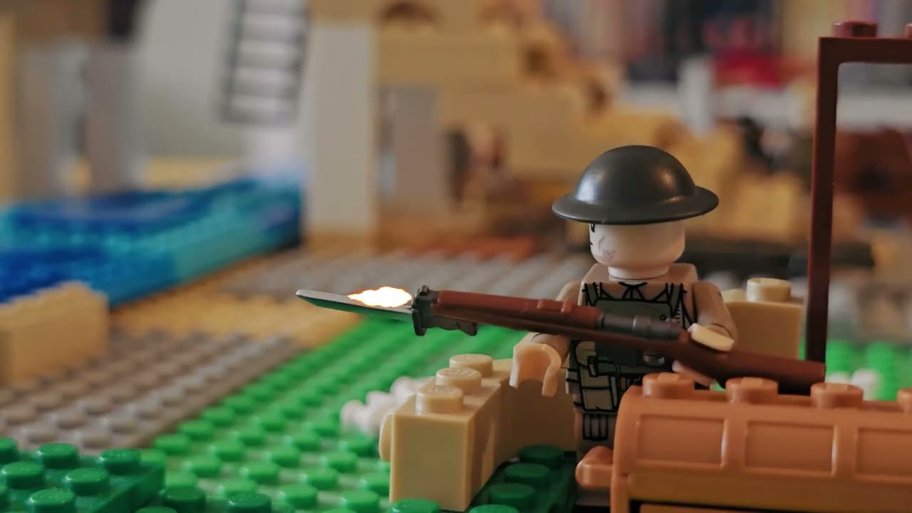WW2 LEGO Bridge Defense - British Troops Secure the Bridge & Repel German Attack