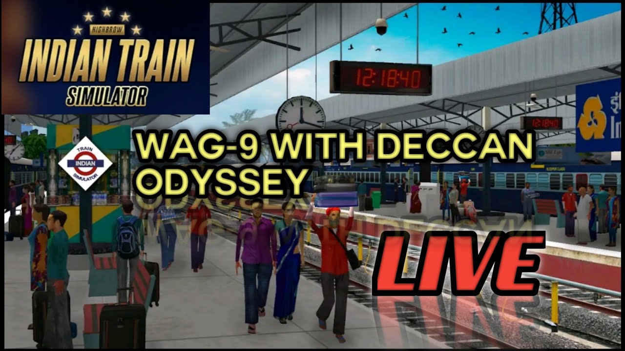 WAG-9 With Deccan Odyssey 🚆 | Indian Train Simulator LIVE Gameplay