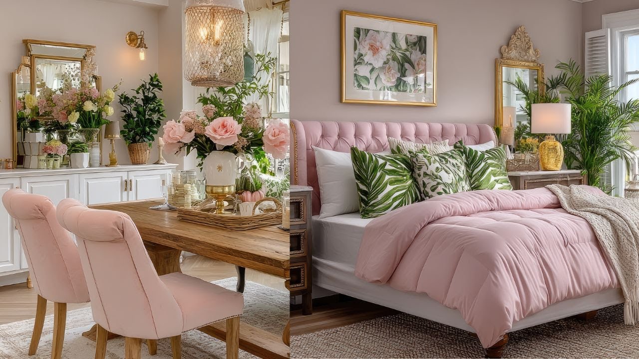 Очарование французского деревенского стиля в зеленом и розовом 💕 Преображение винтажного дома сво...