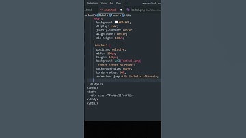 How to create a animated football using CSS #shorts