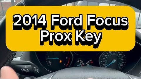TDB1000 - 2014 Ford Focus - Spare Prox Smart Key Programming