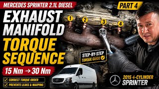 Mercedes Sprinter 2 1L Exhaust Manifold Torque Sequence 15 Nm 30 Nm - Part 4