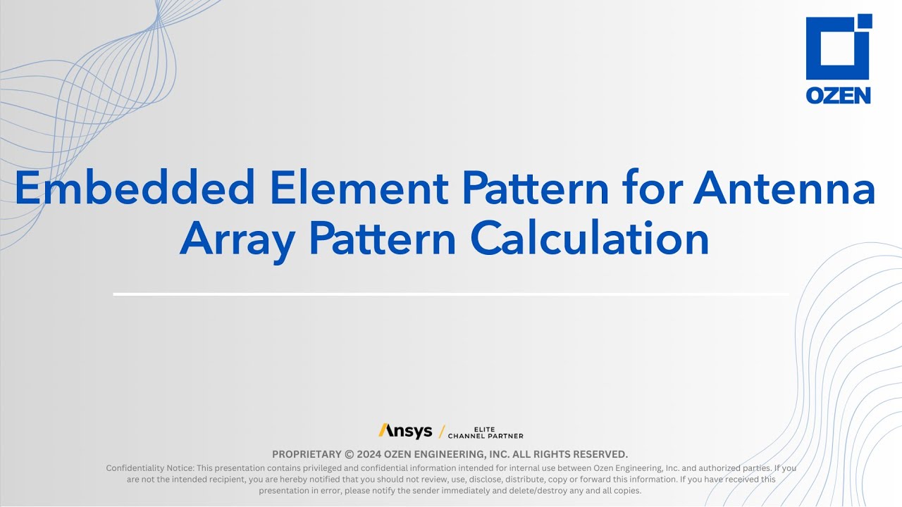 Embedded Element Pattern for Antenna Array Pattern Calculation - YouTube