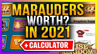 Marauders worth in 2021 Calculator + 1000 Chests opening - Rise of Kingdoms ROK Fleisch