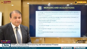 CMA Part 2   Corporate Restructuring and International Finance