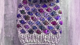ايس كاب بغرزه النجمه لمحبي التريكو ترند 2022  Louts Flower stitch