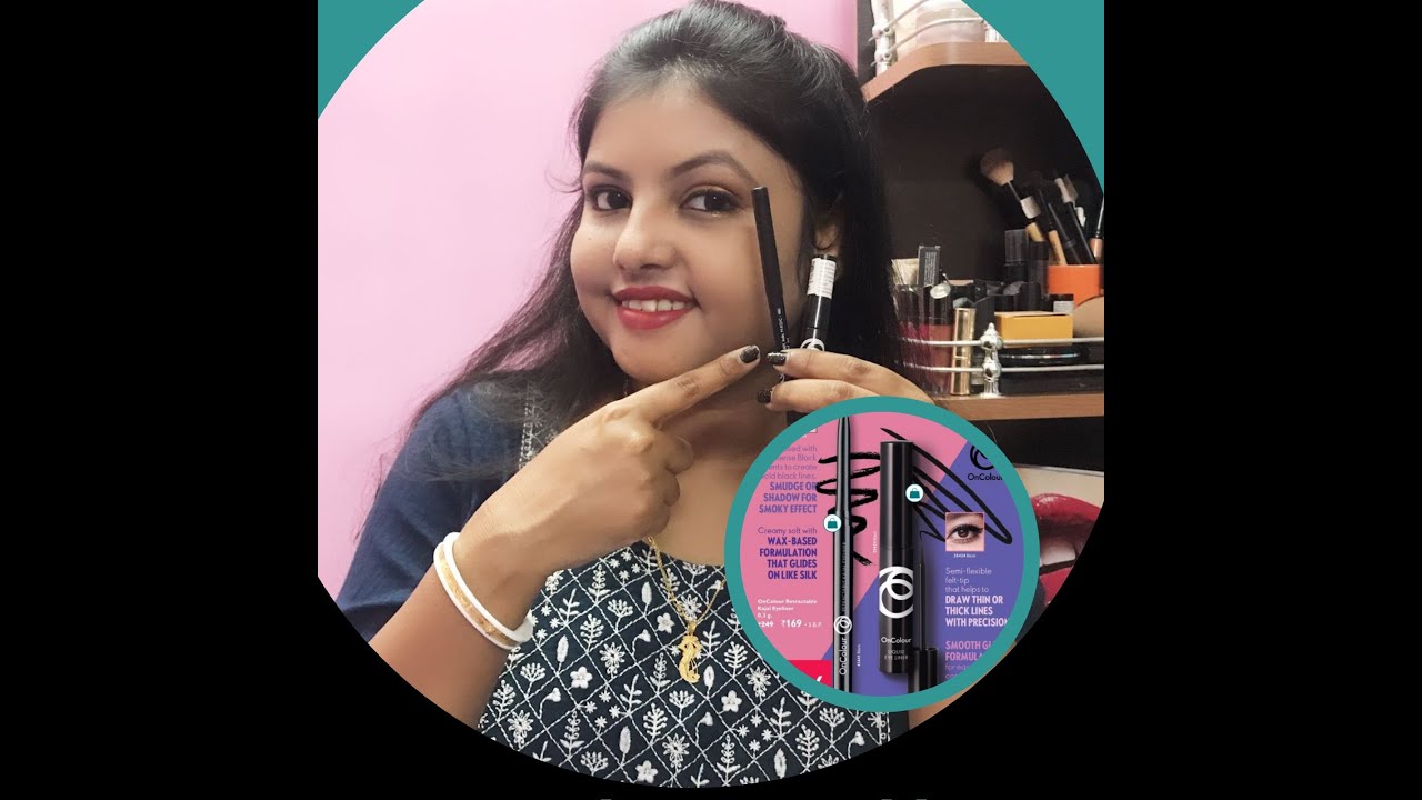 Oriflame Product Review OnColour Retracetable Kajal & Liquid Eye Liner