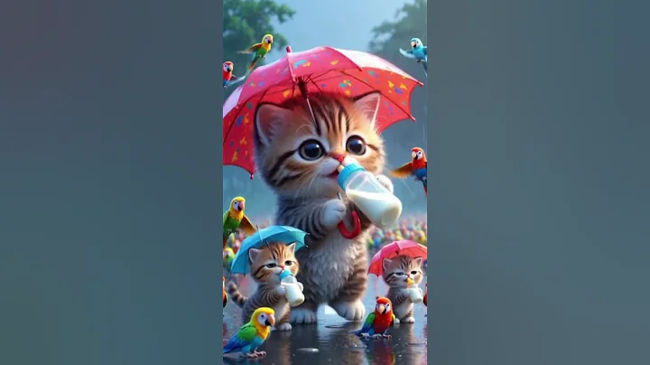 🧐dudi dudi dam dam 🥰 cute kitten dance drink milk 🍼🥰 #dudidudidam #viralcats #shorts #viral