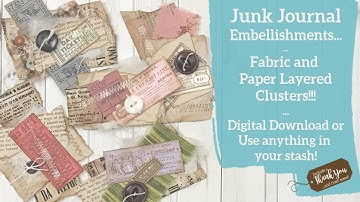 Journal Embellishments - Layered Clusters! | Let
