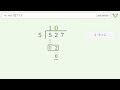 Long Division Problem 527/5: Step-by-Step Video Solution