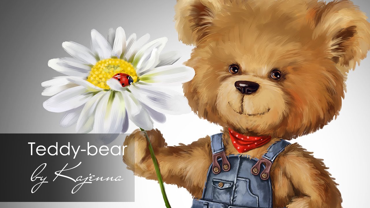 teddy bear paintings