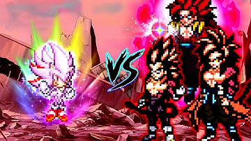 Shadic V3 OP (all form) VS Fusion Xeno Gogeta SSJ4 V2 OP (Goku & Vegeta) in Mugen
