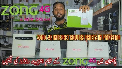 Zong 4G  WiFi Internet Routers  Prices in Pakistan | Zong  Internet Router  Prices in Pakistan