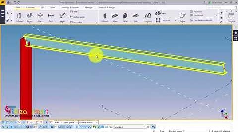 Steel Detailing create Column and Rafter(Tekla Training 2 )