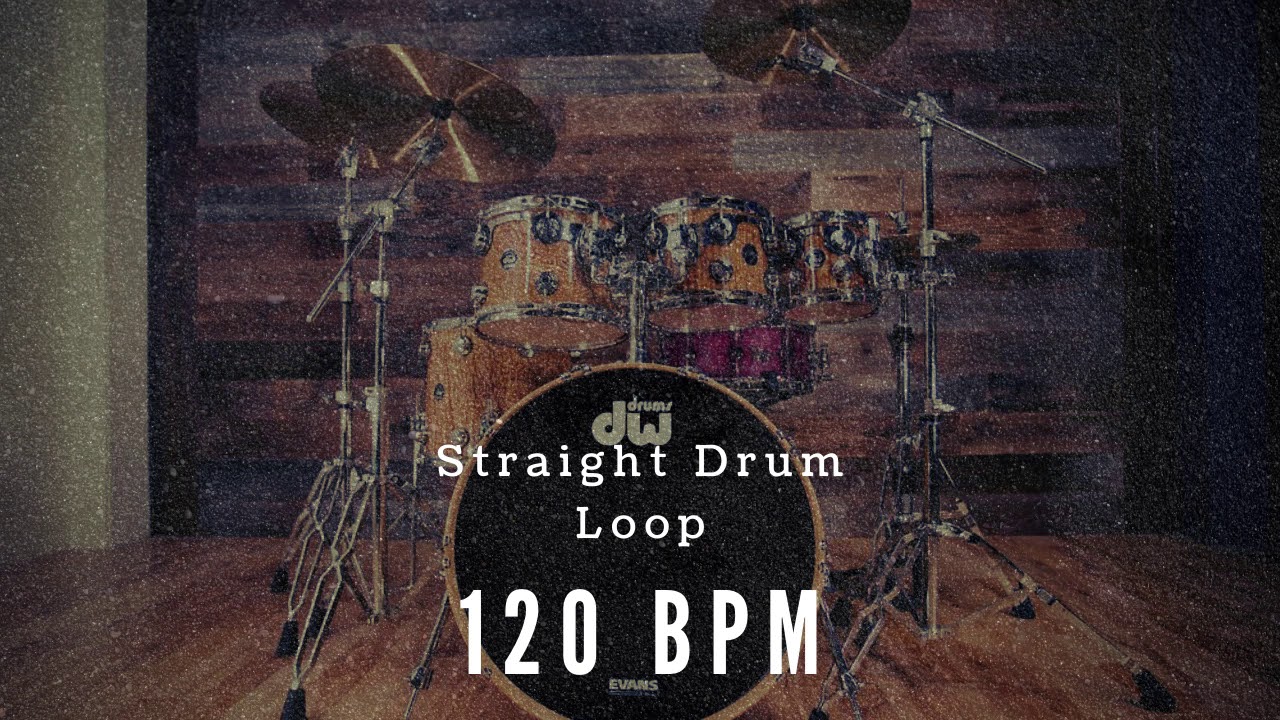 Drum Loop Straight 120 Bpm Groove Funk/Pop/Rock YouTube