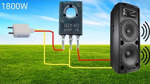 Single Transistor Amplifier | DIY BD140 PNP Single Transistor Amplifier