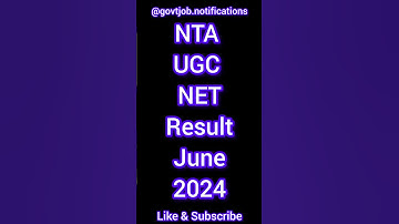 NTA UGC NET Result June 2024  #ntaugcnet #ntaugcnetresult2024 #ugcnetresults #youtubeshorts #shorts