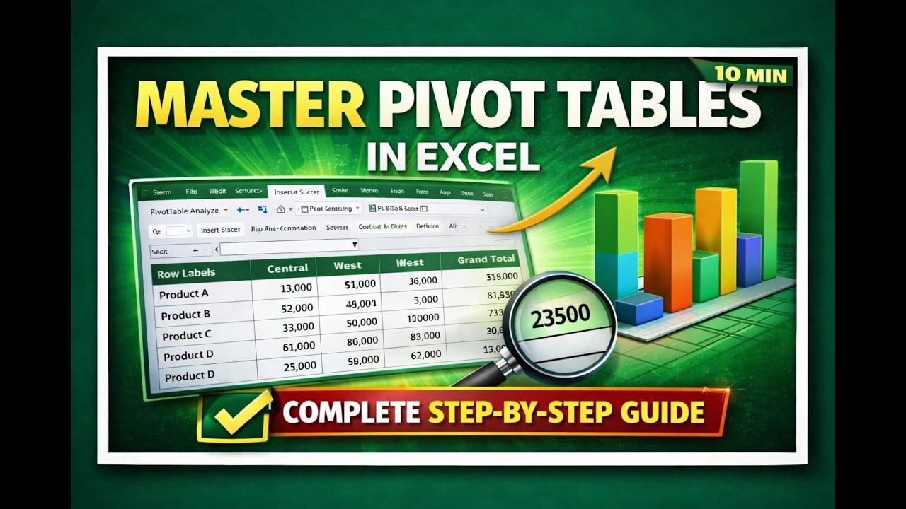 Pivot Table in Excel | Step-by-Step Tutorial for Beginners # ...