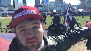 Trump rally in downtown Cleveland