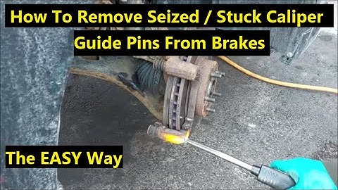How To Remove Stuck / Seized / Frozen Caliper Guide / Slider Pins From Brakes