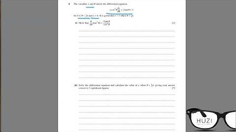 A2 Level Math: Feb/March/18/32 - 6. Differential Equations
