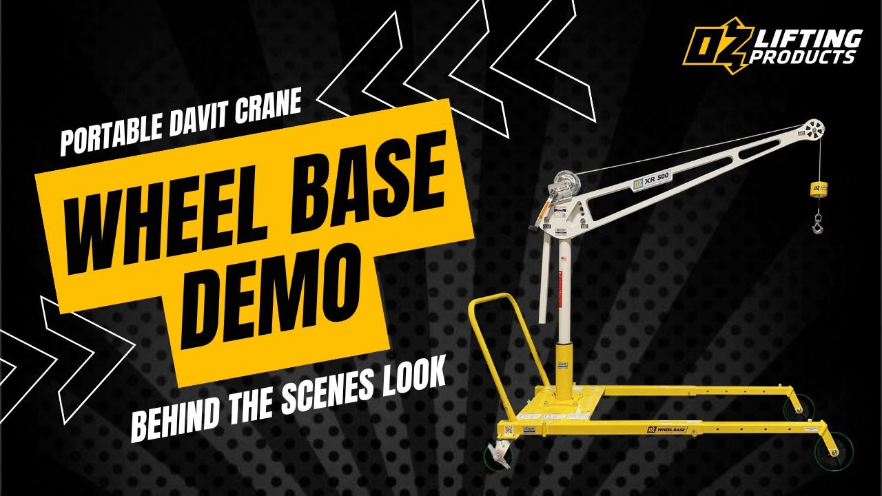 Wheel Base for use with OZTP500DAV davit crane (Pedestal base and