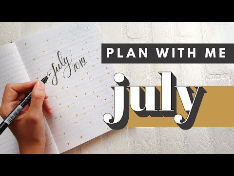 PLAN WITH ME - July 2019 Bullet Journal Setup