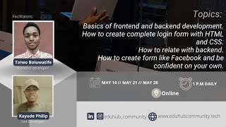 Famous Fullstack Web Development Workshop Day 1  UNILAG Chapter Profile