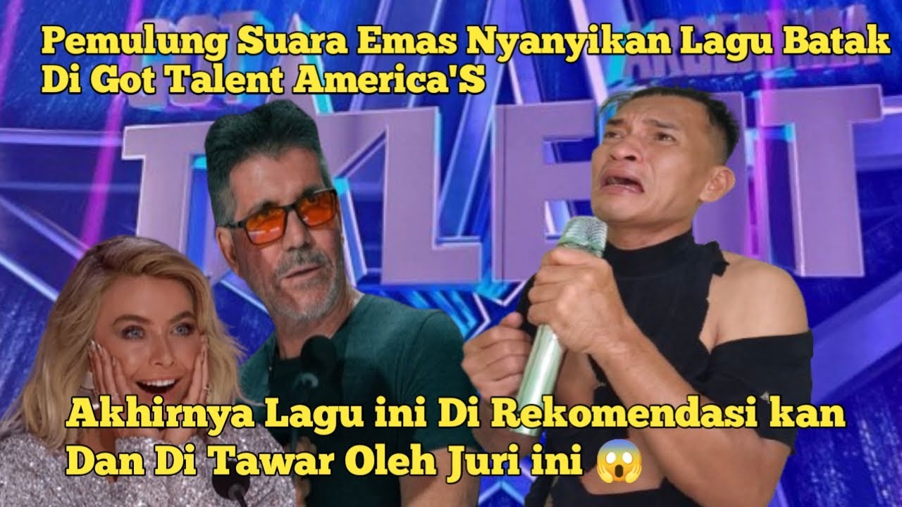Penulung Suara Emas Nyanyikan Lagu Batak. Di Got Talent America'S😱